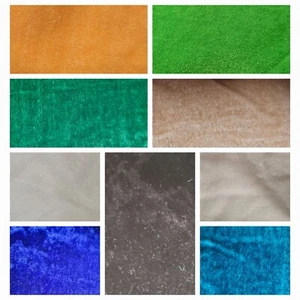 Velvet Fabric Premium Quality Medium Weight NON STRETCH - Picture 1 of 21