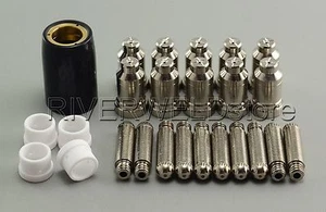 25pcs SG-51 Air Plasma Cutting cutter Consumables 50A Nozzle1.0 ePacket ship USA - Picture 1 of 8