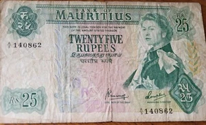 Maurice - Adm. Britannique - 1967 - Elisabeth II - 25 Rs - B - Picture 1 of 1