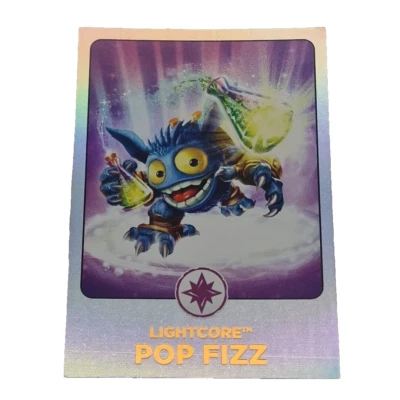 Tarjeta Topps Skylanders Giants 2012 Lightcore Pop Fizz #161 Activision Foto 1 de 4