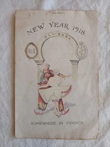 Australian WW1 New Year 1918 Souvenir stage play programme. Ali-Baba. France. - Bild 1 von 5