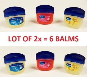 SET VASELINE TROCKENE LIPPENTHERAPIE BALSAM SET ORIGINAL ROSIGE LIPPEN CREME BRULEE JELLY - Bild 1 von 7