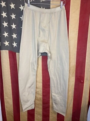 Medium Regular Military Thermal Fleece Brown Men Pants Waffle Knit 6028 - Image 1 of 4