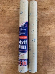 Vintage Rubbermaid Regal Schublade Liner Summer Place 12"x3,33 yd - 10 Quadrat 1989 - Bild 1 von 4