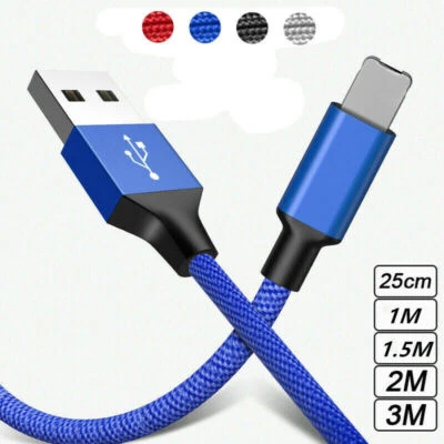 Heavy Duty Cable For iPhone 7 8 6 5 X XS 11 12 13 Fast Charging USB Charger Lead - Image 1 of 4