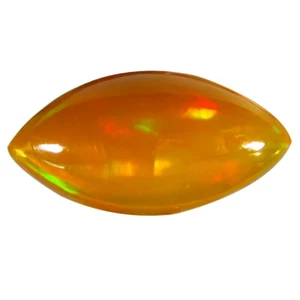 Preciosa piedra preciosa ópalo amarillo marquesa en forma de cabujón (13 x 7 mm) de 1,74 quilates - Imagen 1 de 1