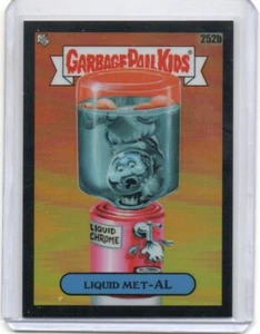 2023 Garbage Pail Kids C6 252b Liquid Met-Al Black Refractor 23/99 Free Ship - Picture 1 of 2