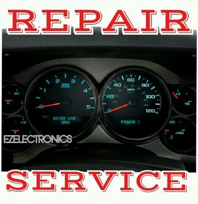 Chevrolet Trailblazer 2007 a 2014 servicio de reparación de cuadro de instrumentos (LCD) Foto 1 de 4