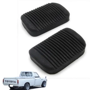 Fits Toyota Rn 20 Rn 25 Pickup 1979 1980 - 83 Pedal Pad Brake Clutch Black 2 Pc - Picture 1 of 7