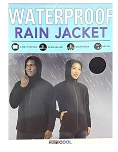 Giacca antipioggia impermeabile unisex 32 gradi nera uomo M/donna L - Foto 1 di 5