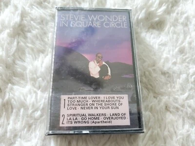 STEVIE WONDER "In Square Circle" CASSETTE New/SEALED 1985 Motown R&B SOUL - Image 1 of 4