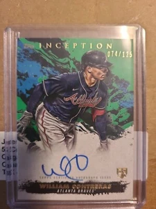 2021 Topps Inception William Contreras Green Auto Autograph /125 - Picture 1 of 2