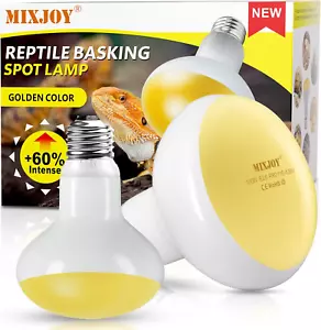 2Pack Reptile Heat Lamp Bulbs 100W, 60% Intense Heat Bulb UVA Daylight Baskin... - Picture 1 of 1