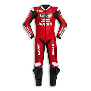 Real Cowhide Leather Motorcycle Biker Suit Motorbike Racing Protective Suit - Picture 1 of 4