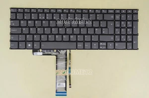 Nuevo para Lenovo V15 G2-ALC V15 G2-ITL Teclado Reino Unido Retroiluminado Sin Marco Gris Negro - Imagen 1 de 3