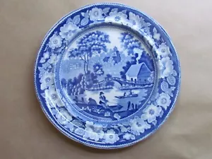 EARLY VICTORIAN WILD ROSE PATTERN 9¾" PLATE - C 1840 (11626) - Picture 1 of 2