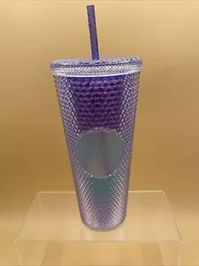 Bicchiere Starbucks 2021 Ombre borchiato sirena 24 oz con cannuccia NUOVO - Foto 1 di 2