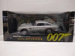 Auto Art #70021 James Bond Collection Goldfinger 007 Aston DB5 1/18 Sc. Diecast - Picture 1 of 4