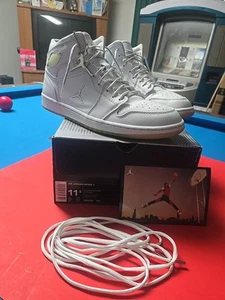 2002 AIR JORDAN 1 OG PLATINUM WHITE SILVER RETRO SIZE 11.5 OG!!! - Picture 1 of 8