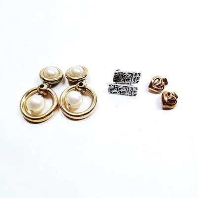 SIN TARIFA Pendientes Dior Juego de 3 Metal Dorado 1566788 Foto 1 de 4