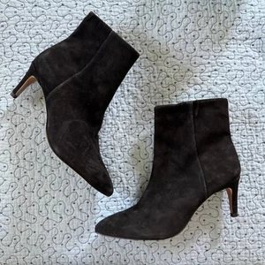 Stivaletti SAM EDELMAN neri con tacco Ulissa taglia 7 casual camoscio autunnale - Foto 1 di 9