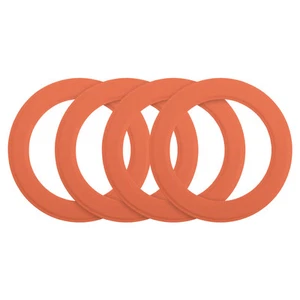 4Pcs Magnetic Sticker Ring Magnetic Adapter Ring Orange - Photo 1 sur 7