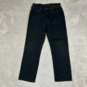 Polo Ralph Lauren Jeans Mens 34x32 Black Authentic Dungarees Stretch Denim - Picture 1 of 21