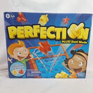 Hasbro Perfection Plus 2-Player Duel Mode Popping Shapes Red and Yellow Pieces  - Picture 1 of 8