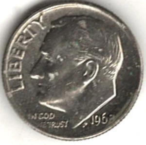 1968 Clad ROOSEVELT DIMES IN UNCIRCULATED CONDITION ~ stk 403 - Picture 1 of 4