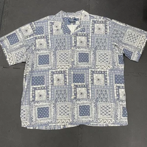 Vintage Polo Ralph Lauren Shirt Mens 2XL Caldwell Linen Bandana Print Resort - Picture 1 of 11