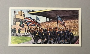 Comet Sweets 1959 primera serie logros olímpicos #10 The March Past (C) - Imagen 1 de 2