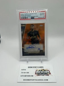 2024 Topps Chrome MLS Denis Bouanga Auto Orange #/25 PSA 8 F846 - Picture 1 of 2