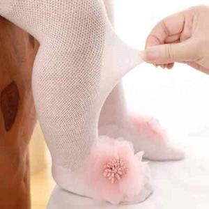 Baby Tights Infant Girls Pantyhose Lace Bow Flower Hosiery Stockings Summer - Picture 1 of 26