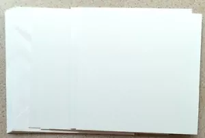 5 x 173mm x 173mm Tarjeta En Blanco Suave Tarjeta con SOBRES BLANCOS NUEVO - Imagen 1 de 1