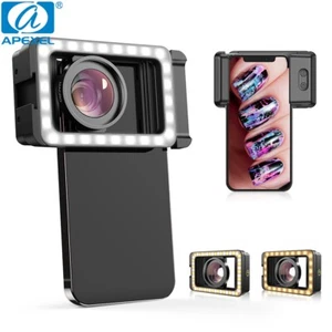 APEXEL New Macro Lens 15X Handy Kamera Fotografie MicroLens mit LED Fülllicht - Bild 1 von 8