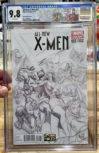 Nuovo X-Men #27 - Alex Ross 1:300 copertina variante schizzo - CGC 9.8!!! HTF!!! - Foto 1 di 3