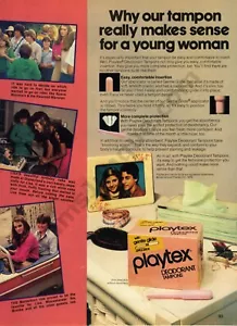 1979 Playtex Deodorant Tampons Gentle Glide Great PRINT AD Decor Idea (3606) - Picture 1 of 1