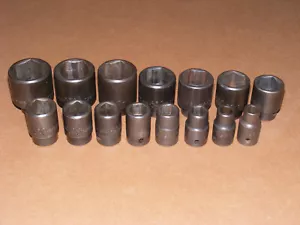 Mac 1/2" Shallow SAE Impact Socket Set 15pc (3/8"-1-1/4") - Picture 1 of 6