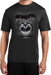 Buy Cool Shirts Big Gorilla Face Moisture Wicking Shirt - Picture 1 of 4