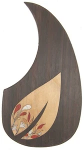 Acoustic Classical Guitar inlay Rosewood Pickguard AdhesiveTape Back PGMTRC38 - Picture 1 of 4