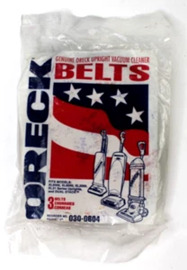 3 Genuine Oreck Belts For All Upright Vacuum Cleaner OEM Factory Sealed 030-0604 - Picture 1 of 5