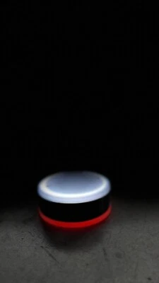 2 Piezas - Inferior Espejo Lollipop Rojos Y Blancos Iluminación Apto para Volvo - Imagen 1 de 4