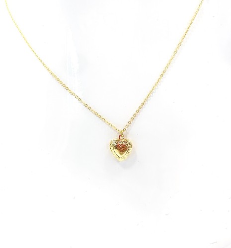 UNDERCOVER Collana con ciondolo piccolo cuore delicato immerso in oro 14 carati