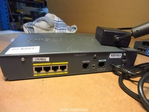 Cisco 877 Integrated Service 4-Port 10/100 ADSL Over POTS Net Router INCL PSU - Bild 1 von 2