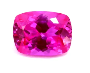 10.00 Ct Natural Certified Ceylon Hot Pink Sapphire Cushion Cut Loose Gemstone - Picture 1 of 7