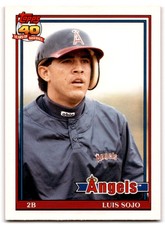 1991 Topps Traded Luis Sojo California Angels #112T