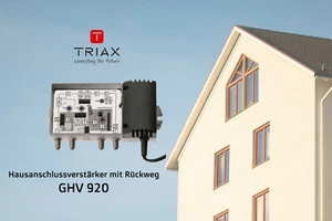 Verstärker mit Rückweg für multimediafähige CATV/BK-Netze 20dB TRIAX GHV 920  - Bild 1 von 6
