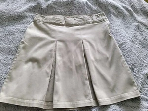Cat & Jack Beige Pleated School Uniform Skort - Size 18 - Picture 1 of 11