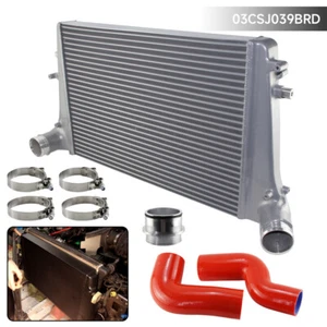 Performance Intercooler w/Hose Kit For VW Golf MK5 MK6 Audi A3 TT 1.6TDI 2.0TDI - Picture 1 of 10