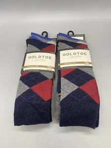 NEW: GOLDTOE Men’s Signature Collection Socks -6 Pair- AQUAFX - Size 6 - 12.5 - Picture 1 of 5